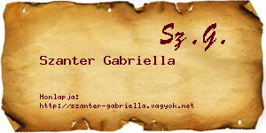 Szanter Gabriella névjegykártya